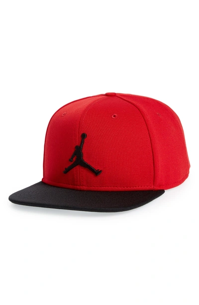 Shop Nike Jumpman Logo Baseball Cap - Red In Gym Red/ Black
