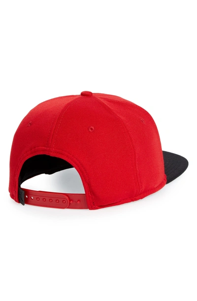 Shop Nike Jumpman Logo Baseball Cap - Red In Gym Red/ Black