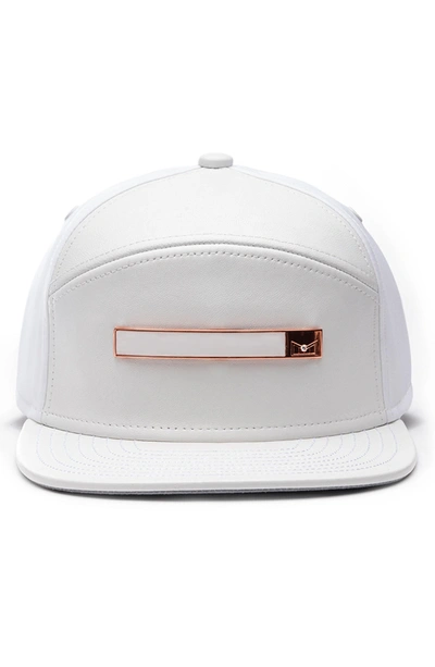 Shop Melin Dynasty V Limited Edition Leather, Cashmere, Wool & Diamond Cap In White