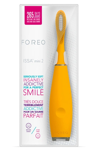 Shop Foreo Issa(tm) Mini 2 Sonic Toothbrush In Mango Tango