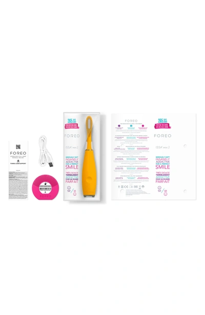 Shop Foreo Issa(tm) Mini 2 Sonic Toothbrush In Mango Tango