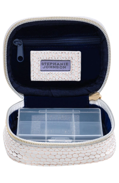 Shop Stephanie Johnson Havana Tiny Treasures Mini Cosmetics Case In White