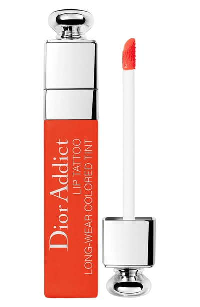 Shop Dior Addict Lip Tattoo Long-wearing Color Tint - 641 Orange