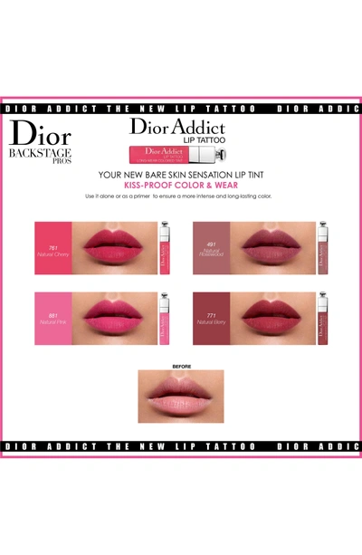 Shop Dior Addict Lip Tattoo Long-wearing Color Tint - 551 Watermelon