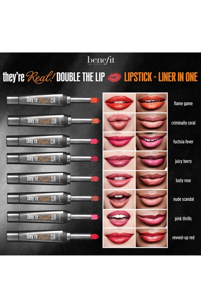 Shop Benefit Cosmetics Benefit They're Real! Double The Lip Lipstick & Liner In One In Juicy Berry