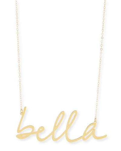 Shop Brevity Bella Large Pendant Necklace In Gold