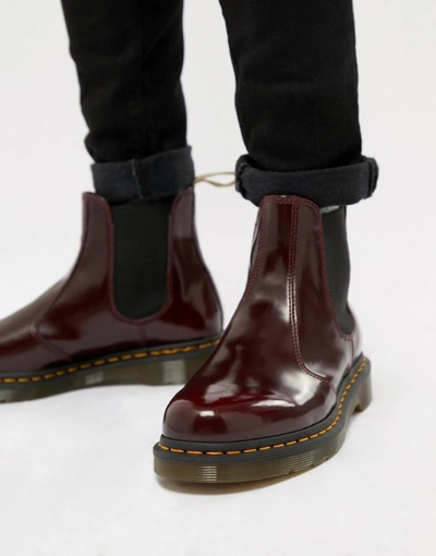 Dr. Martens Vegan 2976 Chelsea Boots In Red - Red | ModeSens
