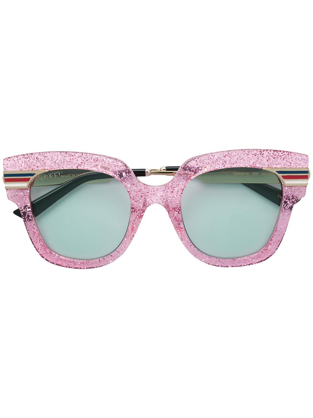 gucci pink glitter eyeglasses