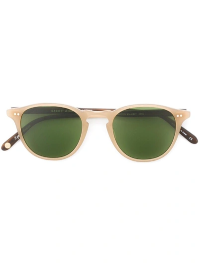 Shop Garrett Leight Matte 'hampton' Sunglasses - Neutrals