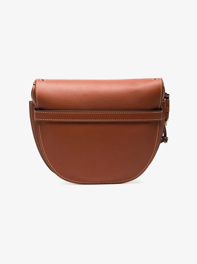 Shop Loewe Brown Gate Leather Shoulder Bag