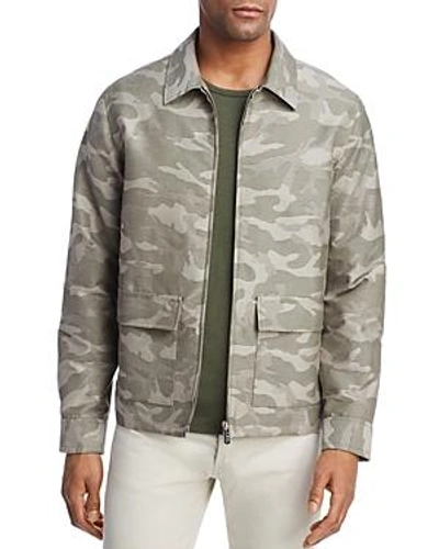 Shop Apc Crocket Camouflage Jacket In Khaki