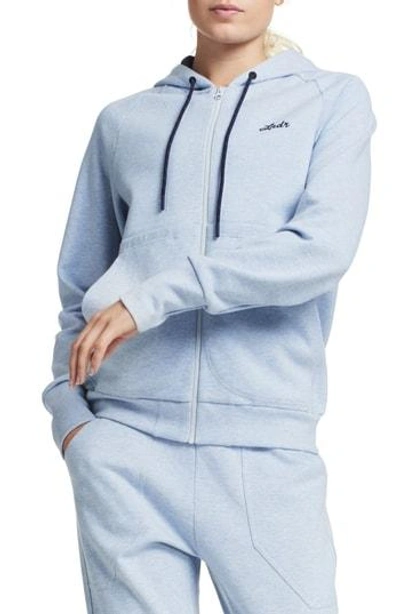 Shop Lndr Synergy Zip-up Hoodie In Light Blue