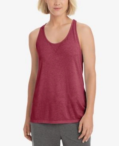 Shop Champion Authentic Wash Racerback Tank Top In Sideline Red