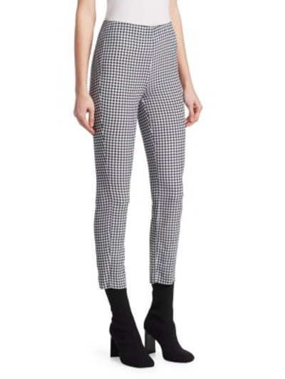 Shop Rag & Bone Simone Checked Trousers In Blue Multi