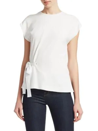 Shop Rag & Bone Etta Side Tie Top In White