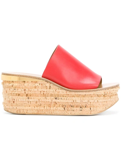 Shop Chloé Camille Wedge Mules