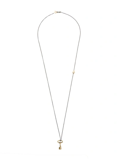 Shop Ugo Cacciatori Key Pendant Necklace - Metallic