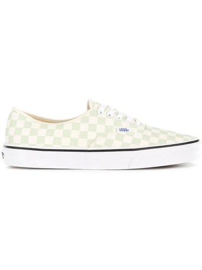 Shop Vans Authentic Checkboard Sneakers - Green