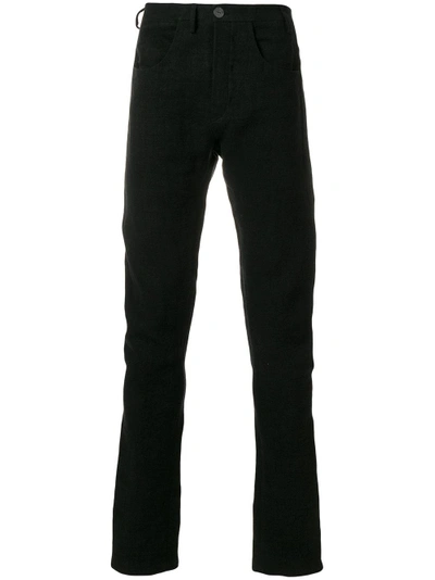 Shop Label Under Construction Straight Leg Trousers - Schwarz In Black