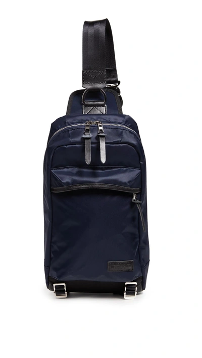 Shop Master-piece Lightning Body Bag In Navy