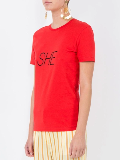 Shop Rabanne She Slogan T-shirt