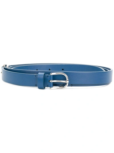 Shop Altuzarra Silver-toned Hardware Belt  In Blue