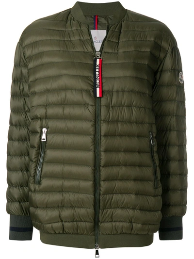 Shop Moncler Charoite Padded Jacket In Green