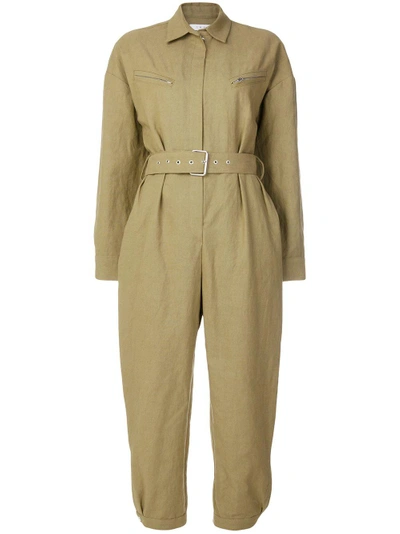 Shop Iro Insta Jumpsuit In Nude & Neutrals