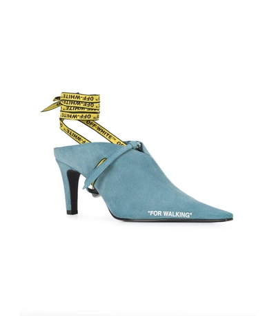 Shop Off-white Blue For Walking Mules