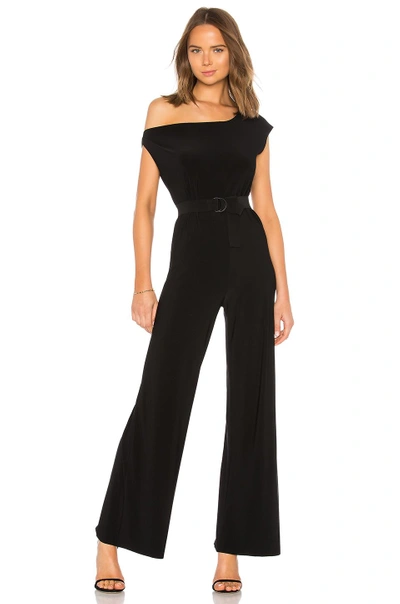 Shop Norma Kamali Drop Shoulder Jumpsuit In Black