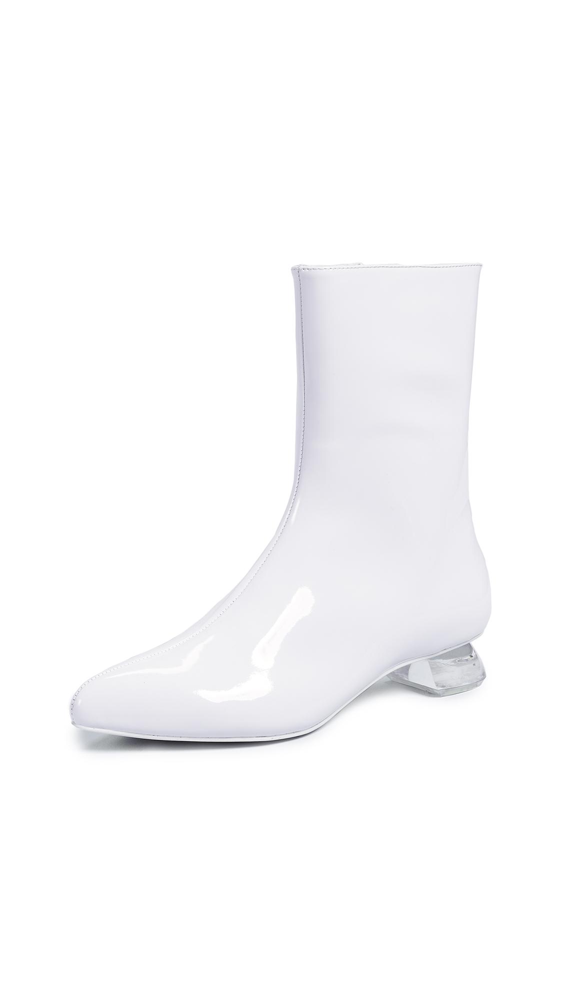 jeffrey campbell white ankle boots