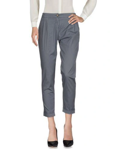 Shop Armani Jeans Casual Pants In Lead