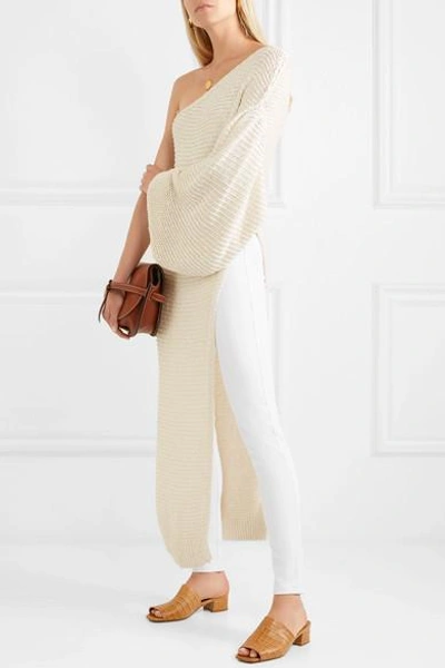 Shop Joseph Stretch-gabardine Leggings In White