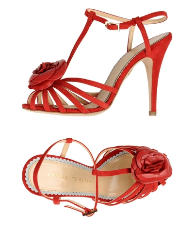 Shop Markus Lupfer Sandals In Red