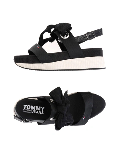 Shop Tommy Jeans Sandals In Black