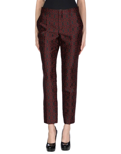 Shop Gucci Casual Pants In Red