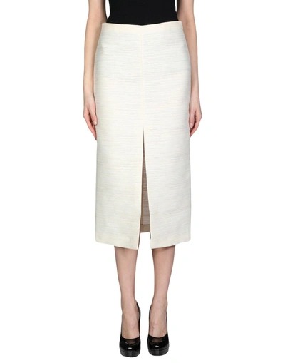 Shop The Row Midi Skirts In Ivory