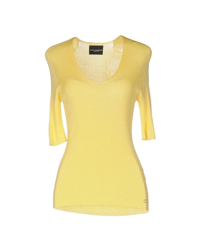 Shop Atos Lombardini Sweaters In Yellow