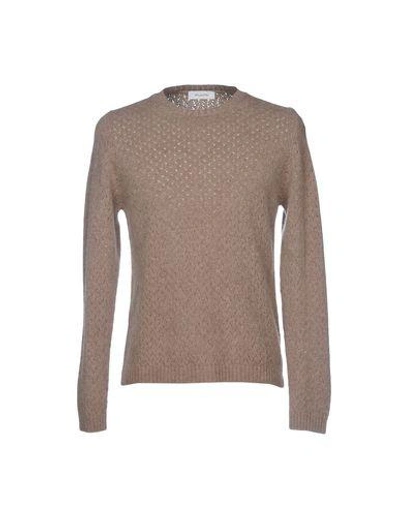 Shop Aglini Sweaters In Khaki