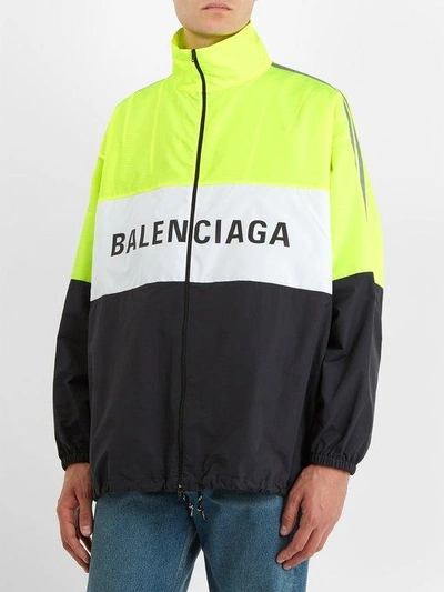 Balenciaga windbreaker neon green sale