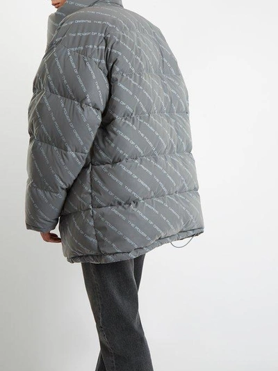 Utilfreds Alaska ost Balenciaga Men's Power Of Dreams Puffer Jacket In Grey | ModeSens