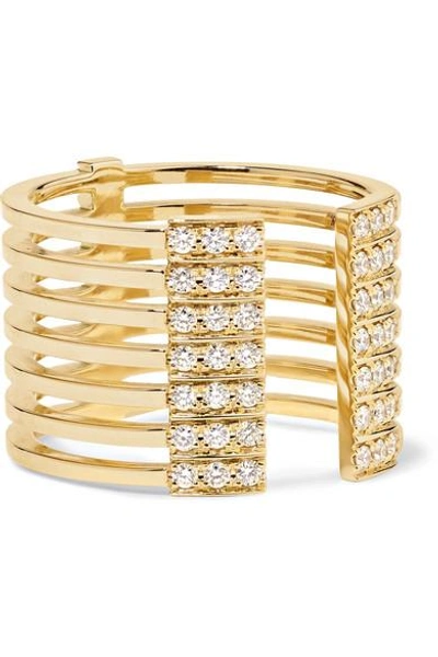 Shop Melissa Kaye Izzy 18-karat Gold Diamond Ring