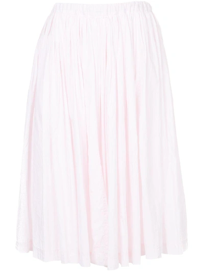 Shop Casey Casey Pleated Skirt In Pink & Purple