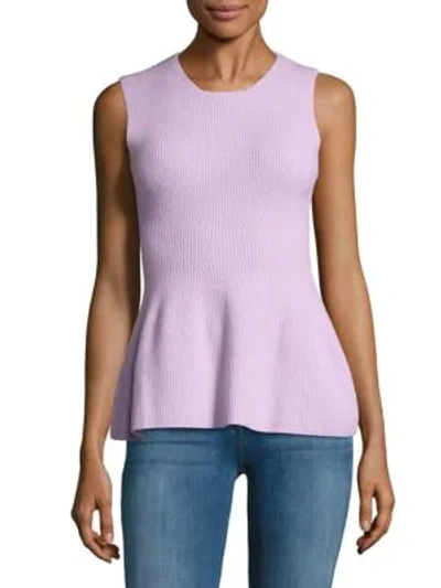 Shop Narciso Rodriguez Felted Sleeveless Top In Pale Pink