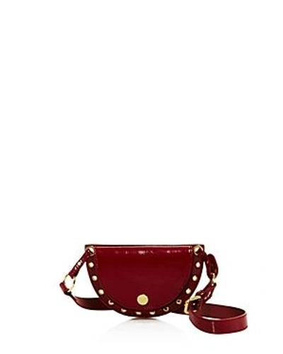 Shop See By Chloé See By Chloe Kriss Convertible Patent Leather Belt Bag In Acerola Red/gold