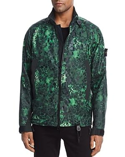 Shop Stone Island Jungle Camouflage Jacket In Green