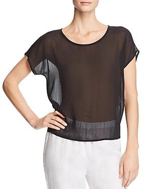 sheer silk top