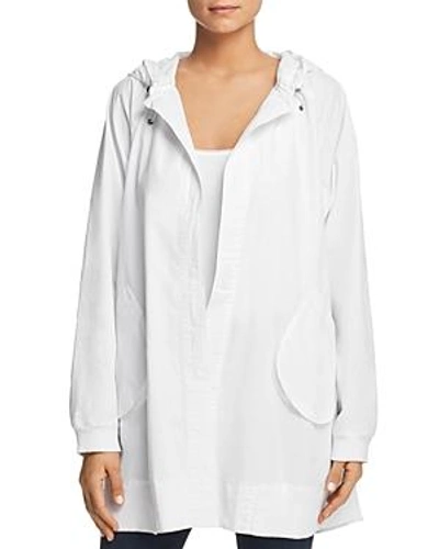 Shop Kenneth Cole Oversized Cotton Hoodie In White