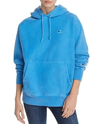 Shop Champion Hooded Sweatshirt In Hotline Blue