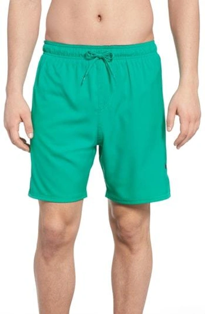 Shop Nike Vital Swim Trunks In Clear Emerald